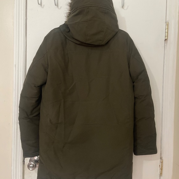 UNIQLO Men’s Ultra Warm Hybrid Down Coat Jacket | XXS / 2XS | Olive - Picture 7 of 14